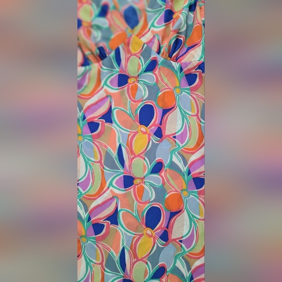 NWT! Floral Mod Good Luck Gem Women's Puff Sleeve Minidress Size XS - Picture 4 of 12